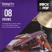 Trinity Rock & Pop 2018 Drums Grade 8 Cd Sheet Music Songbook