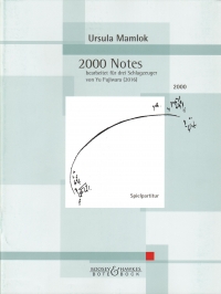 Mamlok 2000 Notes 3 Percussions Playing Scores Sheet Music Songbook
