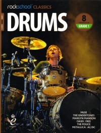 Rockschool Classics Drums Grade 1 + Online Sheet Music Songbook