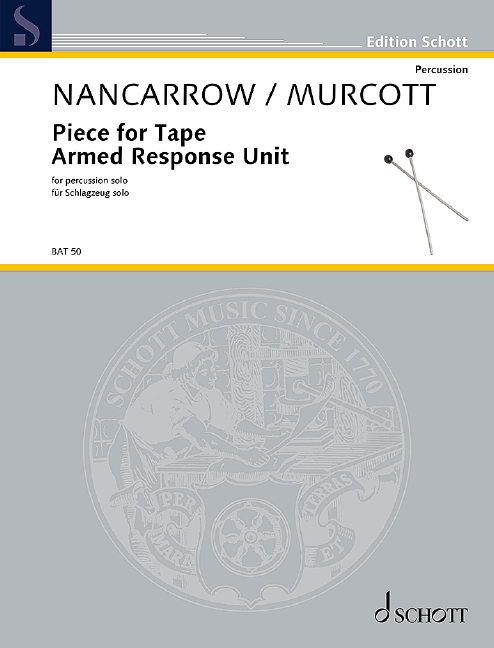Nancarrow Piece For Tape Armed Response Unit Perc Sheet Music Songbook