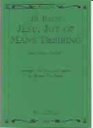 Bach Jesu Joy Of Mans Desiring No 147 Flute Sheet Music Songbook