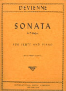 Devienne Sonata Op68 No 1 D Flute & Piano Sheet Music Songbook