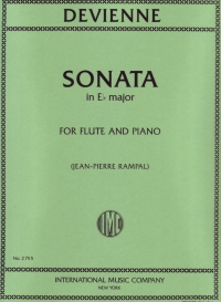 Devienne Sonata Op58 No 6 Eb Flute & Piano Sheet Music Songbook