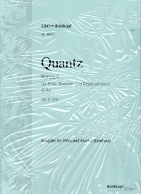 Quantz Concerto G Augsbach/braun/petrenz Fl&pf Sheet Music Songbook