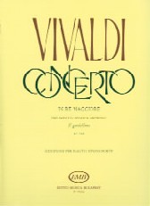 Vivaldi Concerto D Fvi/14 Op10/3 Il Cardellino Fl Sheet Music Songbook