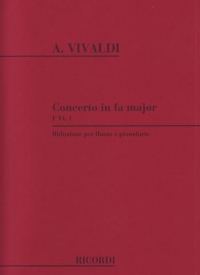 Vivaldi Concerto F Fvi/1 Rv434 Op10/5 Flute Sheet Music Songbook