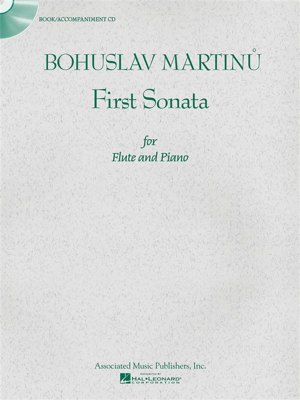 Martinu First Sonata Flute & Piano + Cd Sheet Music Songbook