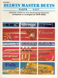 Belwin Master Duets Flute Easy Vol 1 Snell Sheet Music Songbook