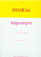 Dvorak Impromptu Flute Duet & Piano Sheet Music Songbook