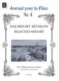 Mozart Selected (journal For Flute No 4) Duets Sheet Music Songbook