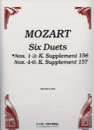 Mozart Duets (6) Op75 Book 1 Flute Sheet Music Songbook