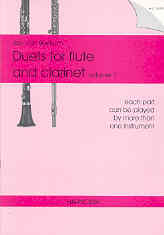 Beekum Duets For Flute & Clarinet Vol 1 Sheet Music Songbook