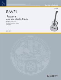 Ravel Pavane Pour Une Infante Defunte Flute&guitar Sheet Music Songbook