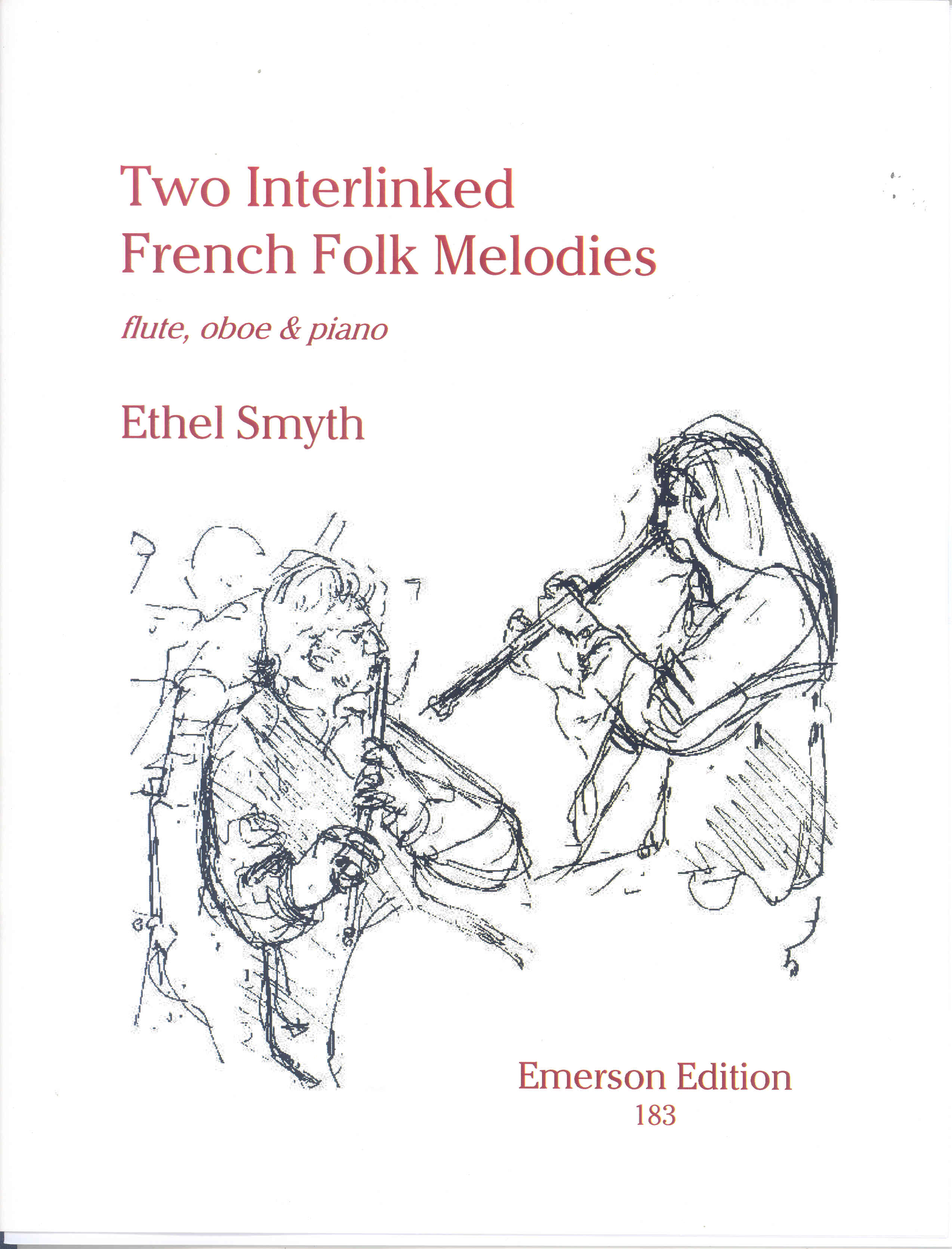 Smyth Two Interlinked French Folk Melodies Fl & Ob Sheet Music Songbook