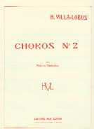 Villa-lobos Choros No 2 Flute & Clarinet Sheet Music Songbook
