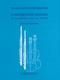 Hoffmeister Concertante Sonata Flute Duets Sheet Music Songbook