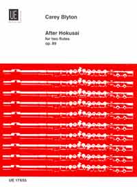 Blyton After Hokusai Op 89 Flute Duet Sheet Music Songbook