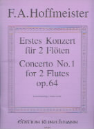 Hoffmeister Concerto No 1 Op 64 Flute Duet Sheet Music Songbook