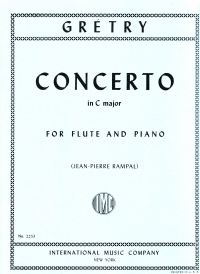 Gretry Concerto Cmaj Flute Sheet Music Songbook