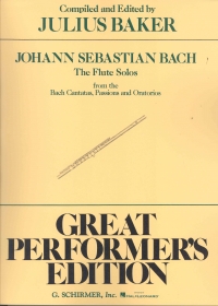 Bach Solos From Cantatas,passions,oratorios Flute Sheet Music Songbook