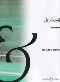 Jolivet Sonatine Flute & Clarinet Sheet Music Songbook