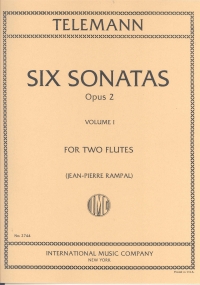 Telemann Sonatas (6) Vol 1 Flute Duet Sheet Music Songbook