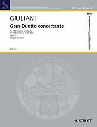 Giuliani Gran Duetto Concertante Flute & Guitar Sheet Music Songbook