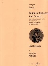 Borne Fantasie Brilliante On Carmen Flute & Piano Sheet Music Songbook