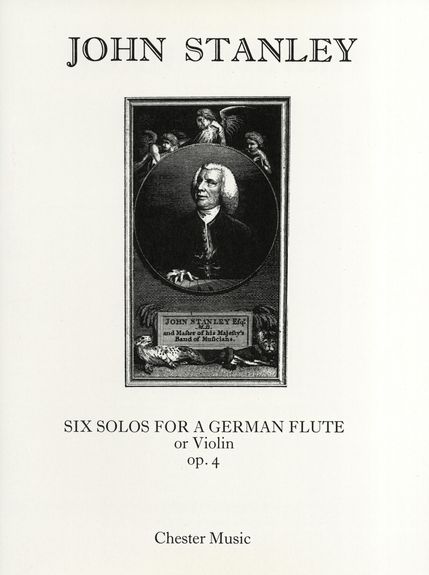Stanley Solos (6) Op 4 Flute Or Violin Sheet Music Songbook