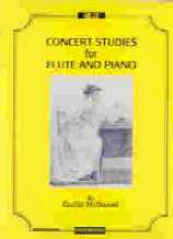 Mcdowall Concert Studies (3) Flute & Piano Sheet Music Songbook