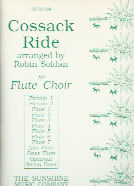 Soldan Cossack Ride (flute Choir) Score & Parts Sheet Music Songbook