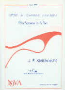 Kleinknecht Trio Sonata Bb Flute Sheet Music Songbook