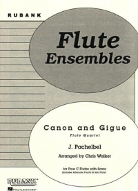 Pachelbel Canon & Gigue Arr Walker 4 Flutes Sheet Music Songbook