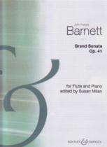 Barnett Grand Sonata Op41 Flute & Piano Sheet Music Songbook