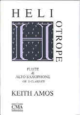 Amos Heliotrope Flute & Alto Sax Or Bb Clarinet Sheet Music Songbook