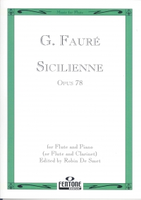 Faure Sicilienne Flute & Clarinet De Smet Sheet Music Songbook