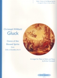 Gluck Dance Of The Blessed Spirits Flute Sheet Music Songbook