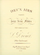 Drouet Deux Airs (2) Flute Duets Sheet Music Songbook