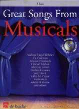 Great Songs From Musicals Flute Book & Cd Sheet Music Songbook