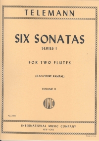 Telemann Sonatas (6) Vol 2 Rampal Flute Duet Sheet Music Songbook