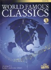 World Famous Classics Flute Book & Cd Sheet Music Songbook