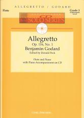 Godard Allegretto Op116 No 1 Flute & Pf Cd Solos Sheet Music Songbook