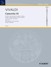 Vivaldi Concerto Op10 No 6 Flute Sheet Music Songbook