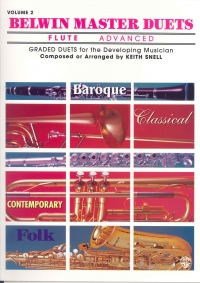 Belwin Master Duets Flute Advanced Vol 2 Snell Sheet Music Songbook