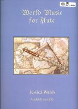 World Music For Flute Walsh Book & Cd Sheet Music Songbook
