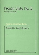 Bach French Suite No 5 Flute Guitar Hagedorn Sheet Music Songbook