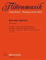 Martinu Promenades Flute Violin Cello Sheet Music Songbook