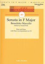 Marcello Sonata F Flute & Piano Cd Solo Series Sheet Music Songbook