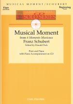 Schubert Musical Moment Flute Pf Cd Solo Series Sheet Music Songbook
