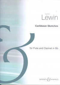 Lewin Caribbean Sketches Flute & Clarinet Sheet Music Songbook